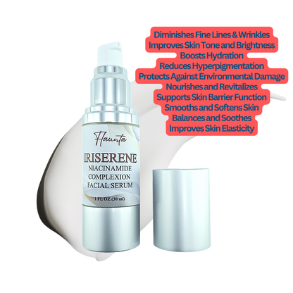 IRISERENE 5% NIACINAMIDE COMPLEXION FACIAL SERUM With Hyaluronic Acid